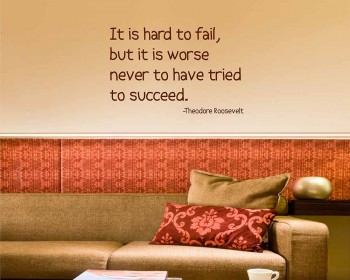 It is Hard Quotes Wall Decal Motivational Vinyl Art Stickers